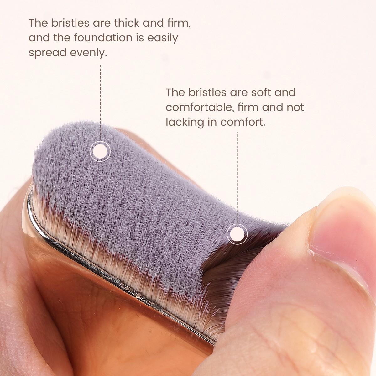 Maange 3-Piece Makeup Brush Set, Foundation Brushes, Professional Cosmetic Tools, Essential Beauty Kit for Flawless Application