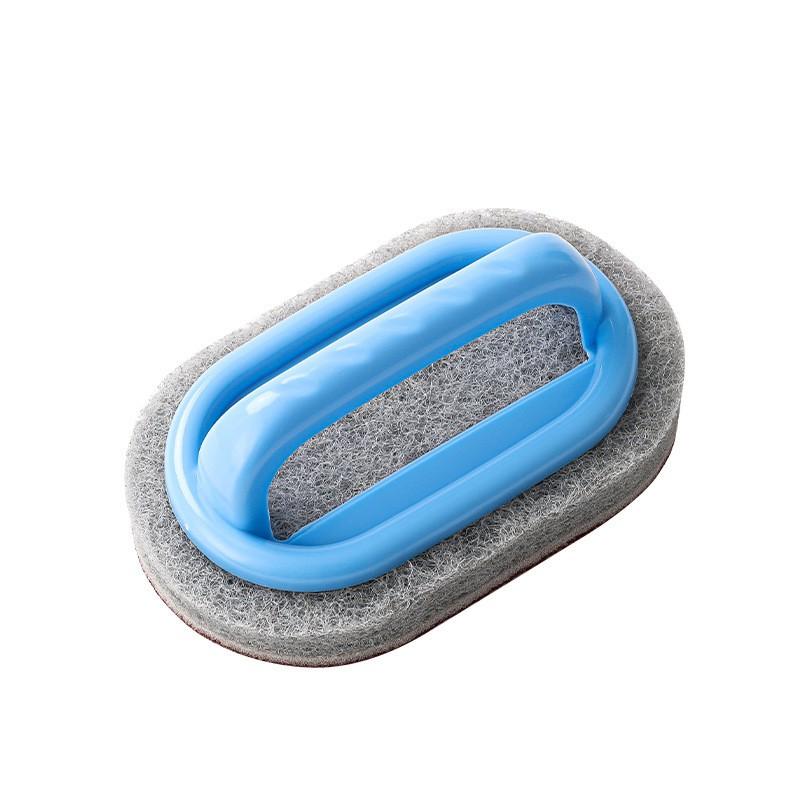 Multi-Functional Kitchen Cleaning Brush with Handle, Sponge Scrubber for Bathroom Sink, Stove Top, Bathtub, Home Cleaning Tools