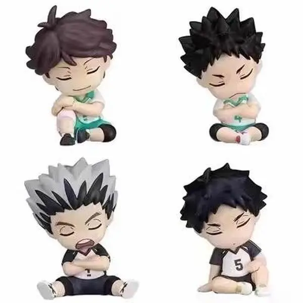 Genuine Action Figure 2 Haikyuu Sleep Style iwaizumi hajime Akaashi Keiji Oikawa Tooru Kotaro Bokuto Gacha Toy