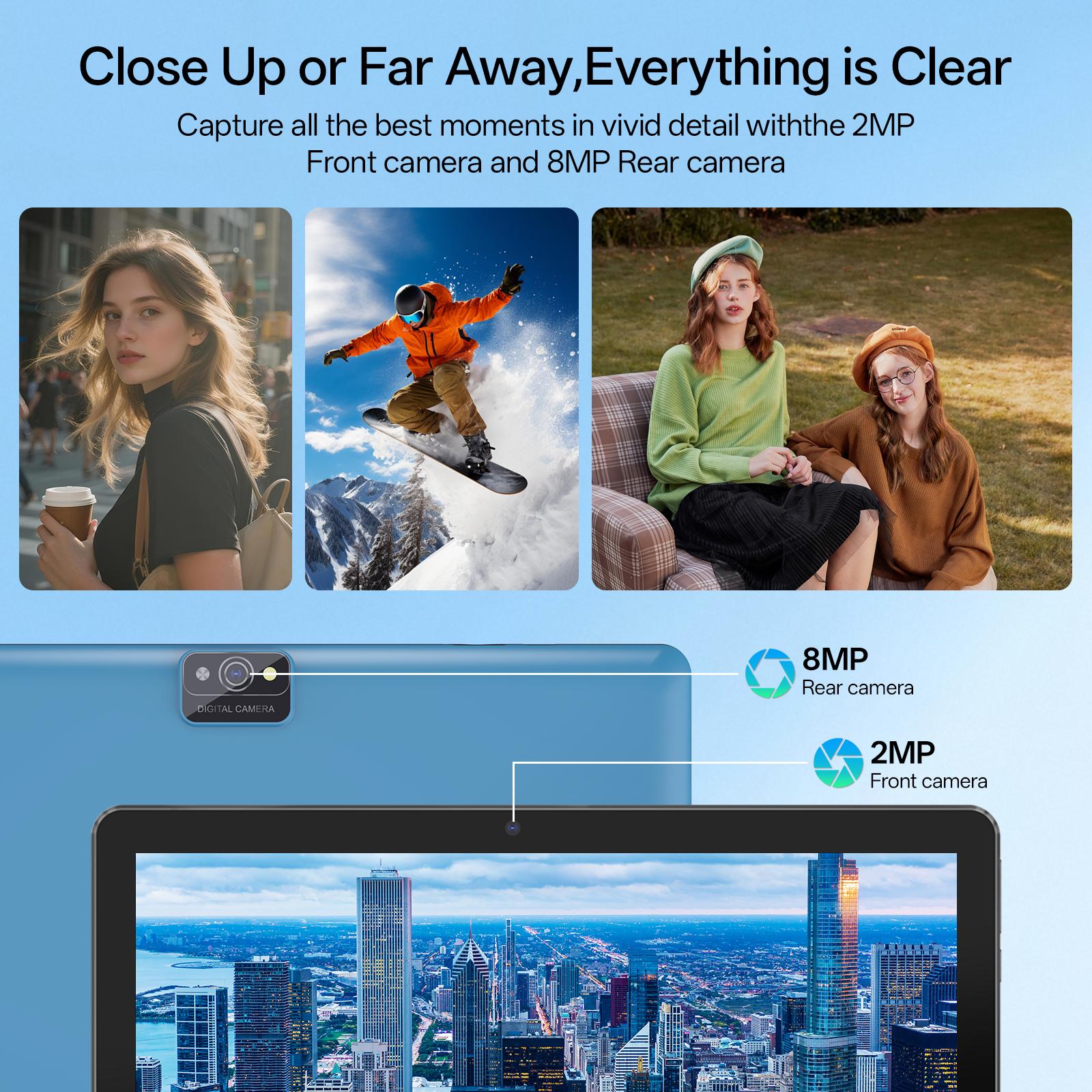 10 Inch Android Tablet, Latest Android 13 Tablet 3GB RAM 64GB ROM, WIFI Tablet, 2MP+8MP Camera, Stylus Without Electricity, 2 In 1 Tablet With Optional Keyboard, Case, Mouse, Stylus, Pen, Protective Case, Christmas gifts