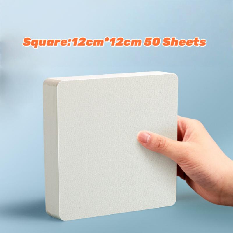 Professional Square/Round/Rectangle Watercolor Paper,300g Water Color Paper Postcard for Adults, Artists, Painting & Craft Paper, Watercolor Paper, Drawing Supplies, DIY Painting Supplies