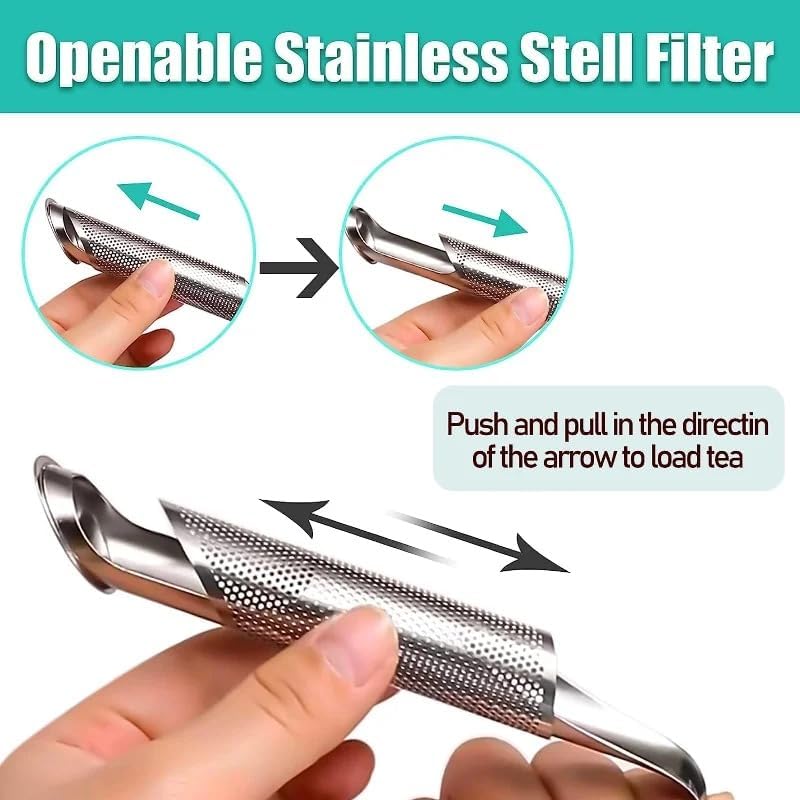 2 Pcs  Tea Infusers, Stainless Steel Tea Strainers with Hook Handles, Mesh Tea Filters Suitable for Steeping Loose Leaf Tea, Coffee, and Spice Teas,Perfect for Use at Home, In the Office, or While traveling,Tea Making Tool, Drinking Utensils Accessories.