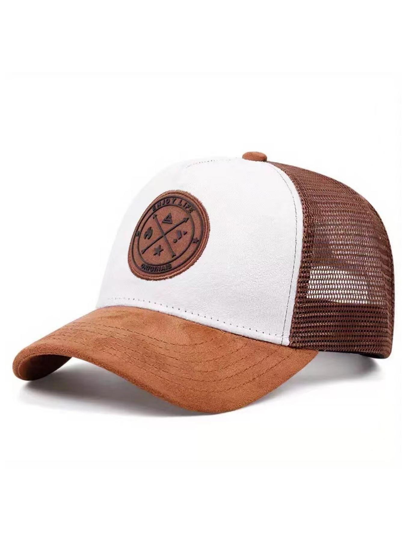 Unisex Street Style Random Pattern Baseball Cap, Casual Trendy Colorblock Baseball Cap, Fashionable Hat for Outdoor Sports for Men & Women