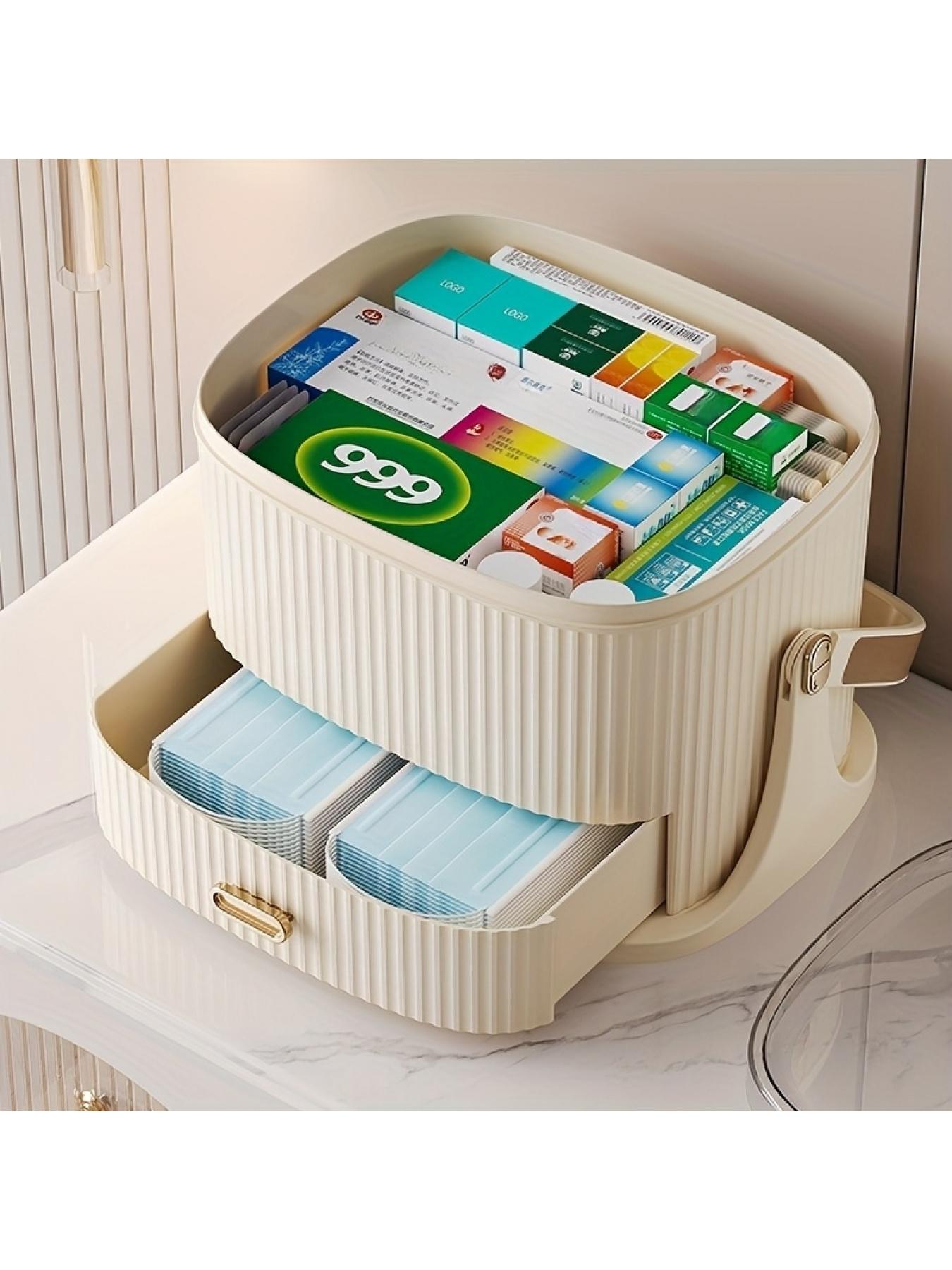 Hardware Thickened Large Clear Storage Box, Dustproof Flip Lid Organizer for Home Office Storage