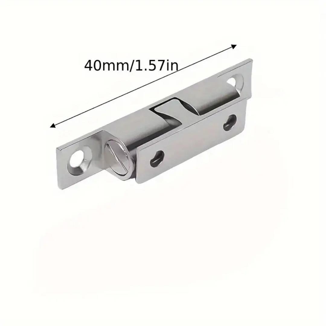 Adjustable Spring Ball Locks for Furniture Doors, Cabinet Hinges, Wardrobe Gates, 5 Pack, Dual Ball Latch, Easy Installation, Door Hardware