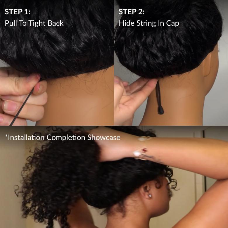 【24"=$124】Sunber Loose Wave 13x4 HD transparent Lace Front wigs Pre Bleached Glueless Human Hair Wigs Tiny Knots With Drawstring Ready To Wear Natural Black 180% Density