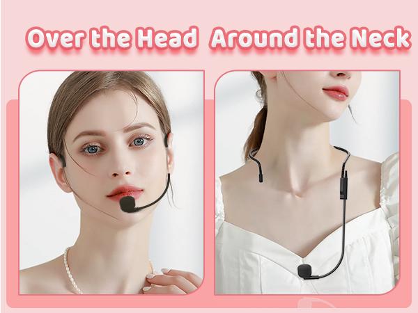 PRUNUS A18 Voice Amplifier Microphone Headset,Portable Voice Amplifier,PA Systems for Teachers,Training,Guide, Speakers Smartphone Audio Springtok