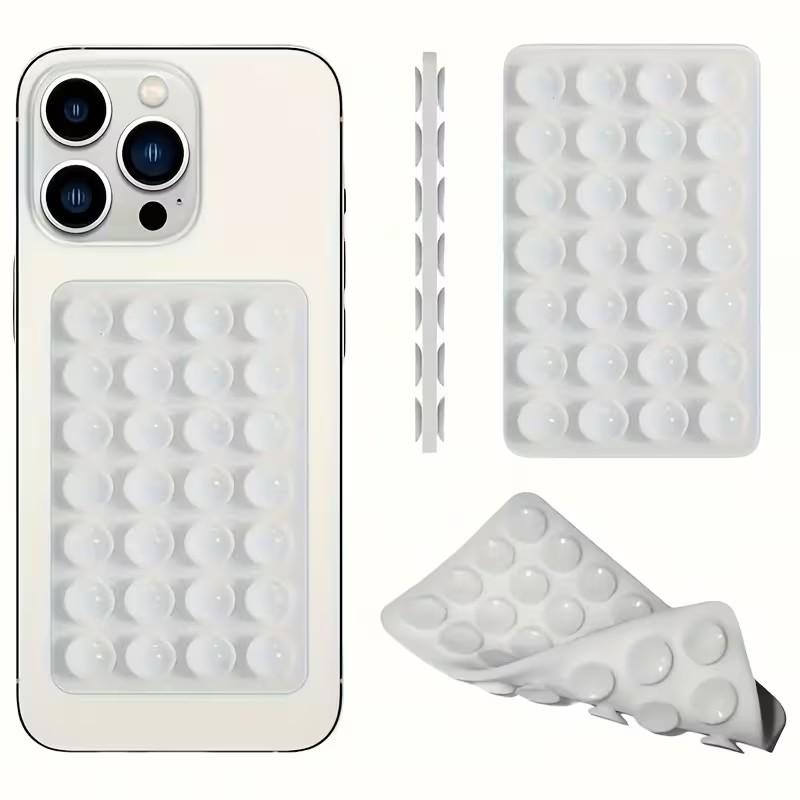 Dual-Sided Silicone Phone Stand, Adjustable Angle, Compact Design, Suitable for iPhone and Android, Ideal for Tiktok Videos and Selfies