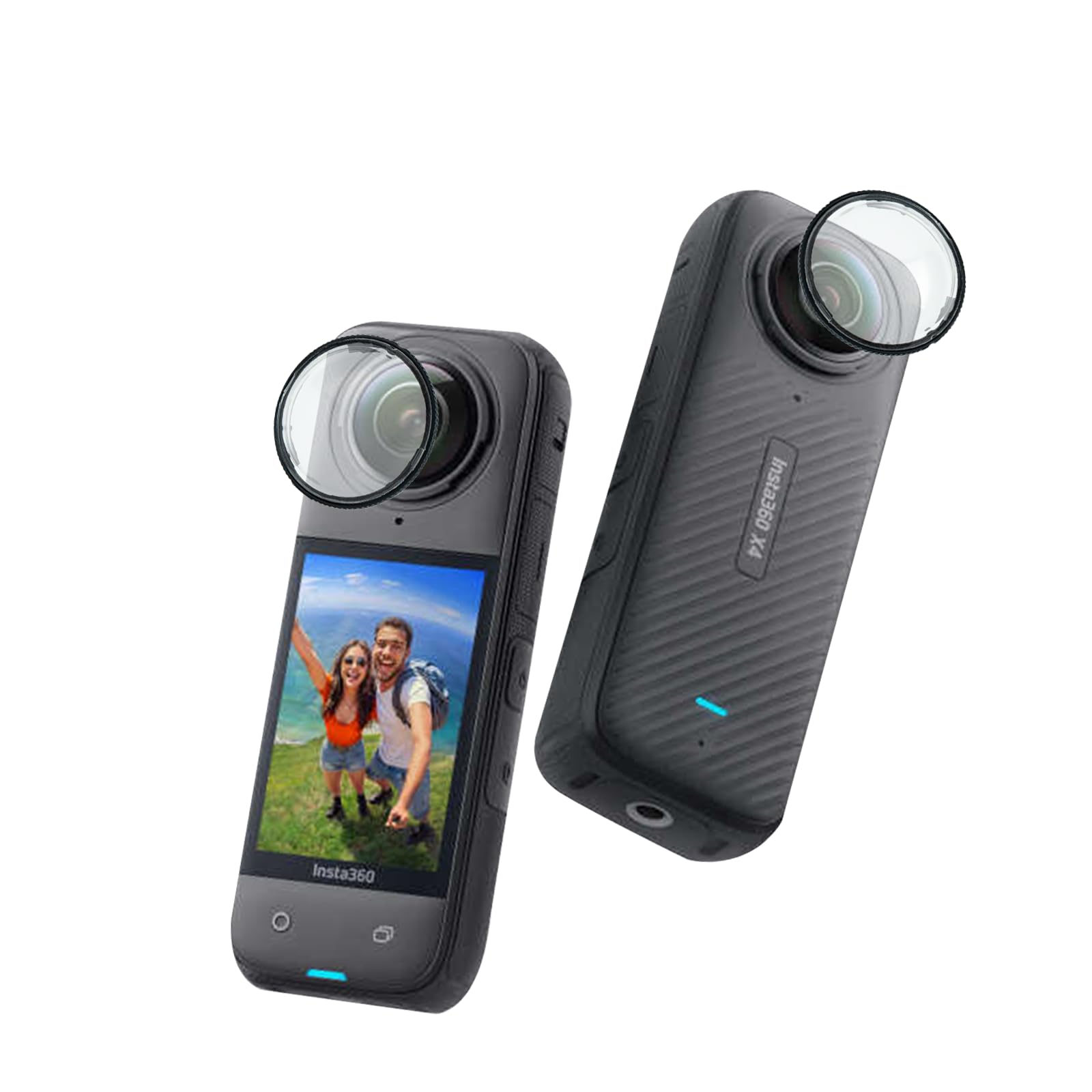 for Insta360 X4 Lens Guards, Plastic, Perfect for Outdoor Sports, Holiday Travel and Holiday Party with Premium Optical PC, Camera Lens Accessories | Lens Protection | Snap-on Design | Convenient Installation | Portable and Lightweight