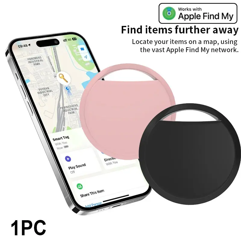 Smart GPS Tracker Tags, Compatible with iOS Find My, Bluetooth Tracker,Alarm Volume,Anti-Lost Wireless Keychain Tracker, Keys Finder for Luggage, Keys & Backpacks