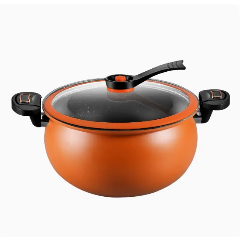 Micro Improved Pressure Cooker 8.45Qt Nonstick Cooking Pot Fast Cooking Kitchen Cookware with Safety Valve Glass Lid for Gas Stovetop Kitchenware