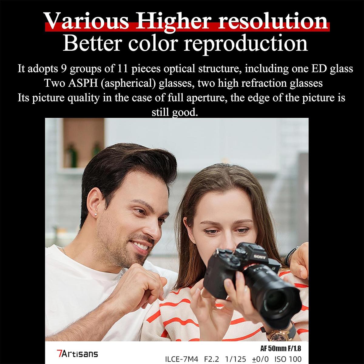 7artisans AF 50mm F1.8 Auto Focus Camera Lens for Nikon Z Mount,Full Frame, S M,/ ,for Nikon Z Series: Z7‖, Z6‖, Z5, Z6, Z7, Z9, Z50