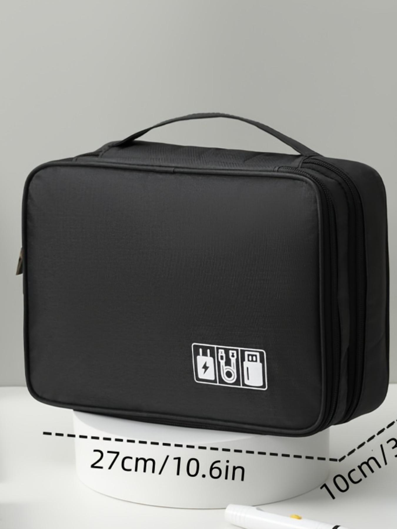 Three-Layer Data Bag, Cosmetic Storage Bag, Multifunctional Digital Organizer, Large Capacity, Multi-Compartment, Perfect Gift for Home Use