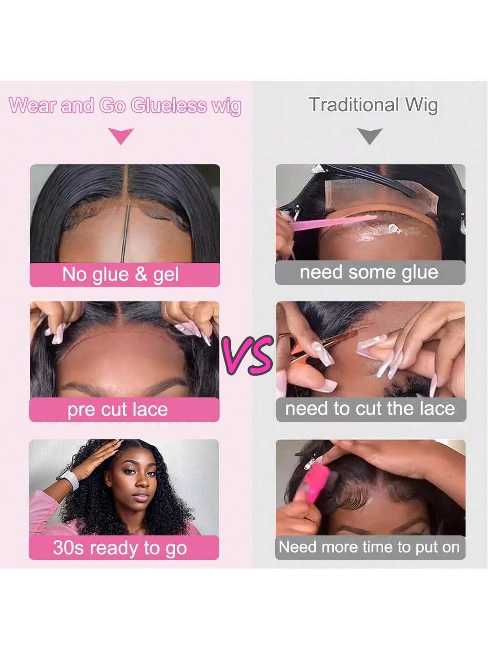 4x4 Wear And Go Glueless Bob Wig Human Hair Kinky Curly Lace Front Bob Wigs For Women Ready To Wear Short Curly Lace Closure Wigs Human Hair Pre Plucked Pre Cut 180 Density Natural Color No Glue Beginner Friendly