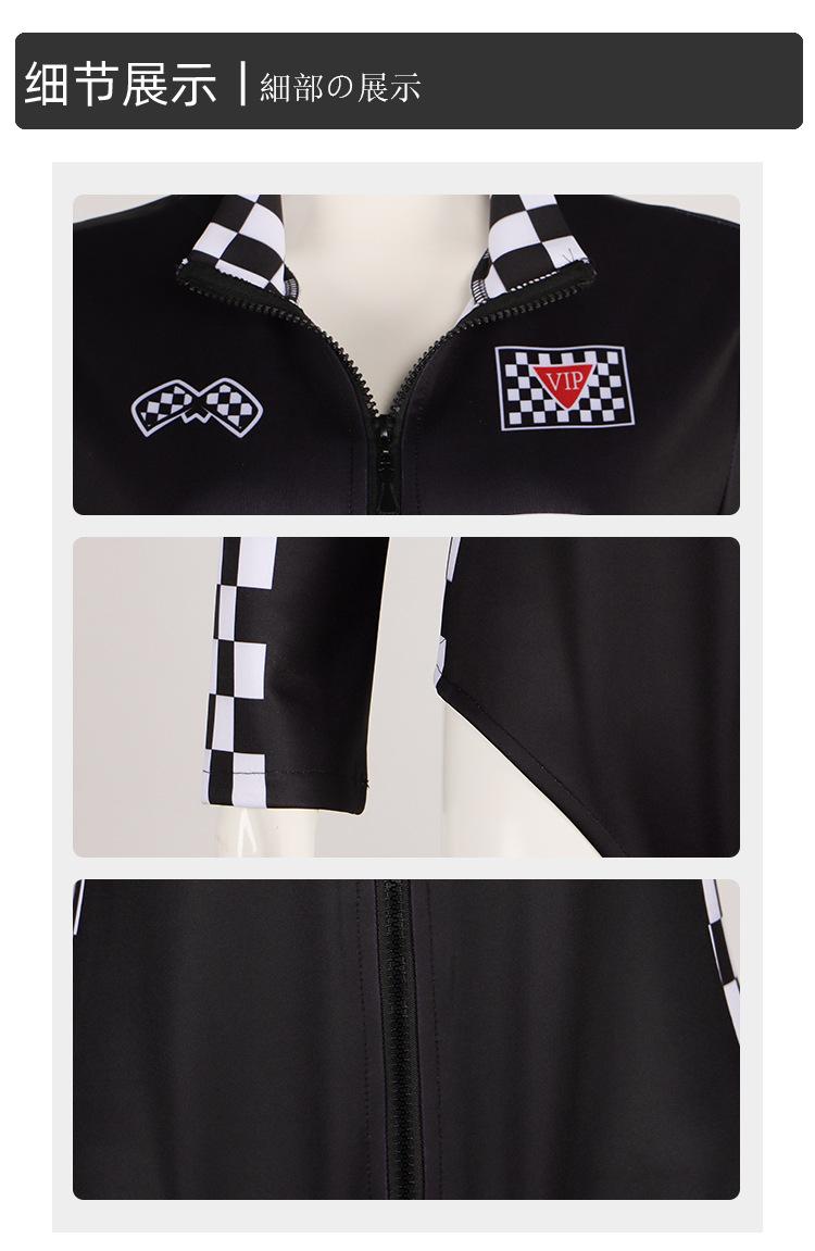 Women Racer Cosplay Costume Fashion Sexy Racing Queen Cosplay Uniform Suit One-Piece Training Racing Jumpsuits Halloween Costume