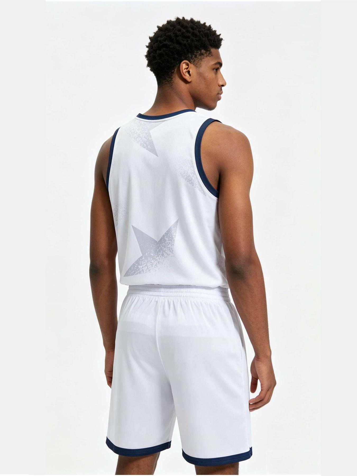 26/27 New Season Basketball Set, American Style Men's Adult Basketball, Loose-Fit Breathable Casual Training Gear