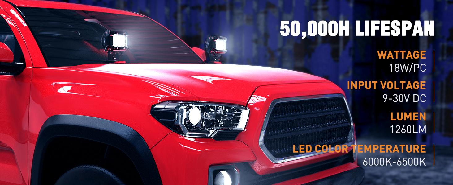 Nilight Led Pods 2Pcs 18W 1260LM Spot Led Off Road Lights Super Bright Driving Fog Boat Lights Led Work Light Bar for Trucks Pickup Golf Cart SUV ATV UTV 4x4 Van Camper Dual Row Triple Row Vehicle Autos dealsforyoudays Nilight Led Pods 2Pcs 18W 1260LM Spot Led Off Road Lights Super Bright Driving Fog Boat Lights Led Work Light Bar for Trucks Pickup Golf Cart SUV ATV UTV 4x4 Van Camper Dual Row Triple Row Vehicle Autos dealsforyoudays