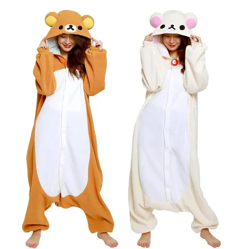 Japanese Cute Cartoon Characters Relaxed Bear Pajamas Bear Sister Adult Anime Jumpsuit Pajamas Kawaii Anime Peripheral Pajamas