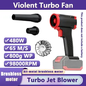 Turbo Jet Hair Dryer, Leaf Blower, Super Power Blower, Strong Turbine Fan, Pure Copper Motor, Car Drying, Handheld Snow Sweeper, Wireless Turbo Power Air Dust Cleaner