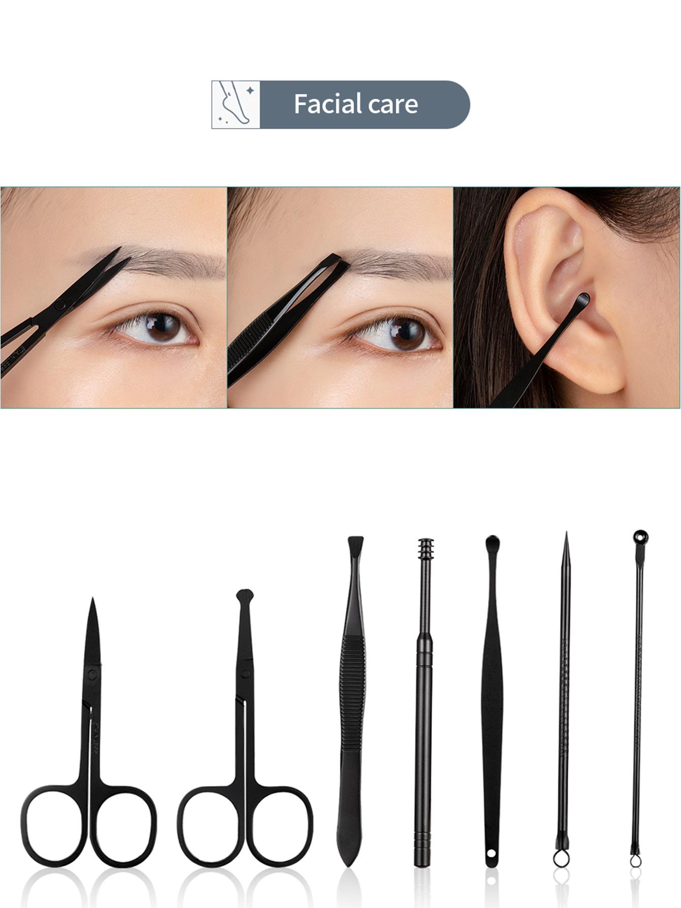 42-Piece Manicure Pedicure Tool Set, Nail Care Tool, Nail Clippers Foot Tools Ear Spoon Combo Kit, Home Travel Storage Box, Perfect Gift Idea