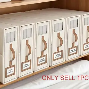 Bedding storage box, 1/6pcs large-capacity bedding storage organizer, wardrobe bedding organizer, bedroom household storage box, clothing storage box with DIY text/labels