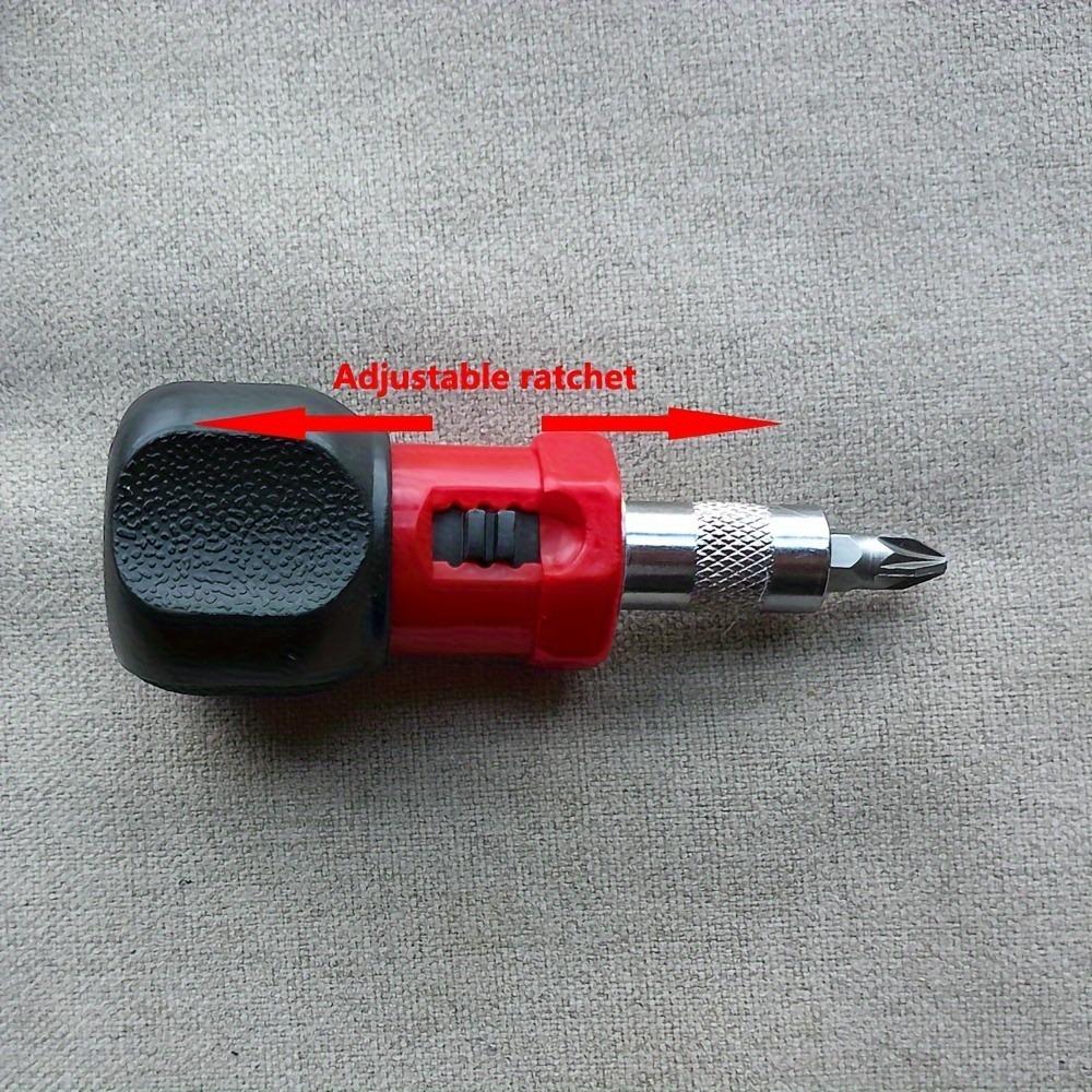 Mini Multi-Function Ratchet Screwdriver Set -Reversible Quick Operation Steel Screwdriver, Equipped with Drill Combination, No Battery, Durable Mixed Color Hand Tool Kit, Suitable for Home Use