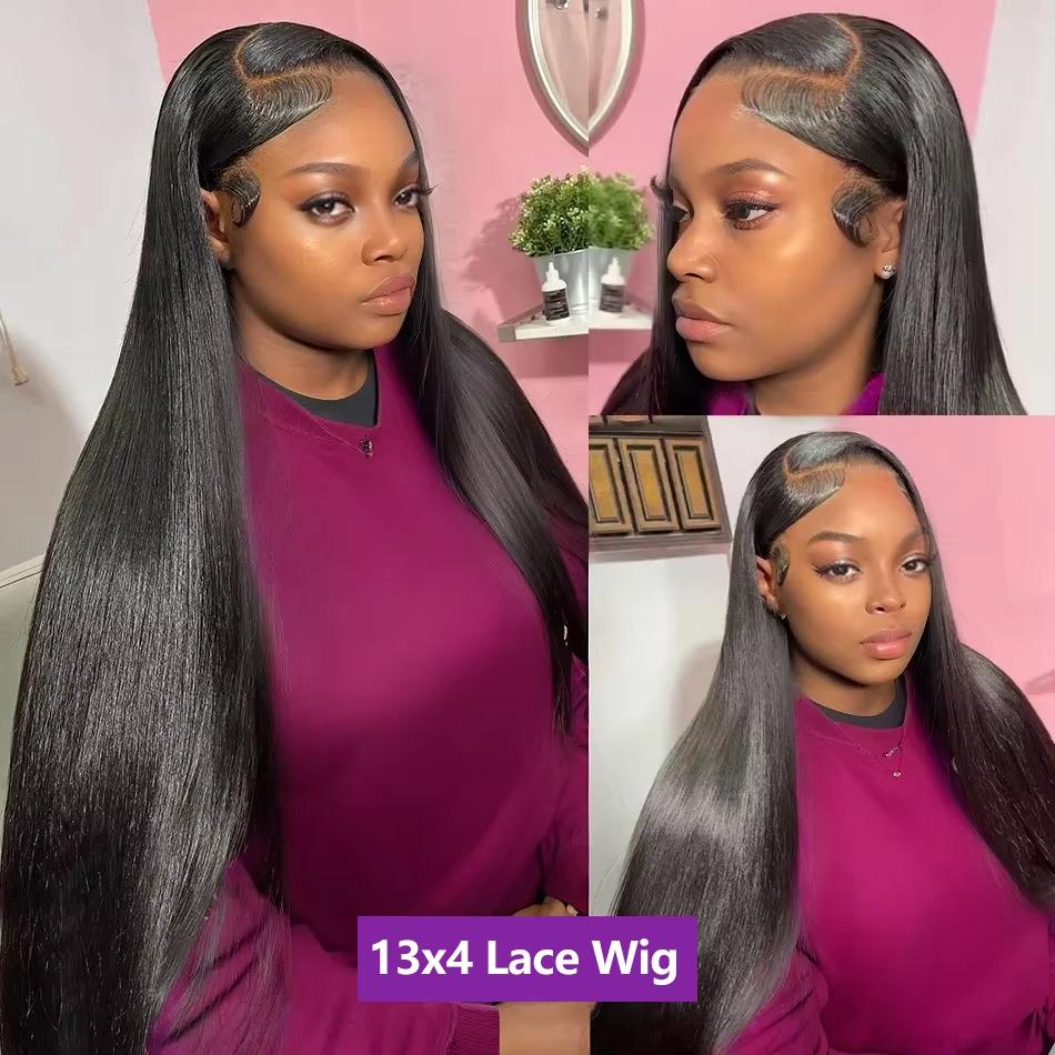 Bling Hair Brazilian 34 36 Inch Bone Straight Human Hair Wigs 13x4 13x6 HD Lace Front Wig Smooth Lace Frontal Wigs 180 Density Human Hair Wig For Women Pre Plucked TikTokShopBlackFriday