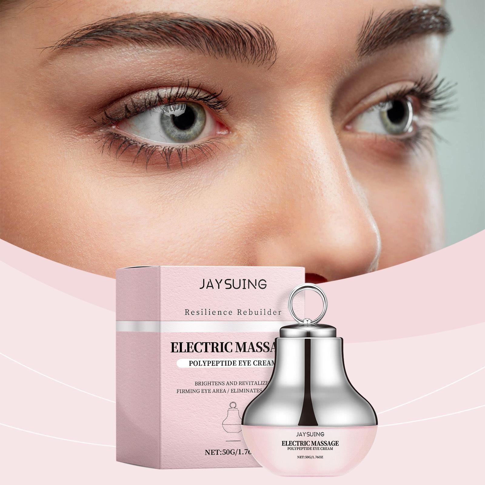 Electric Eye Massage Essence Cream Balm Moisturizer for Dark Circles, Reduces Fine Lines, Caffeine Infused Hydrating Moisturizing Eye Care for Firmness and Hydration