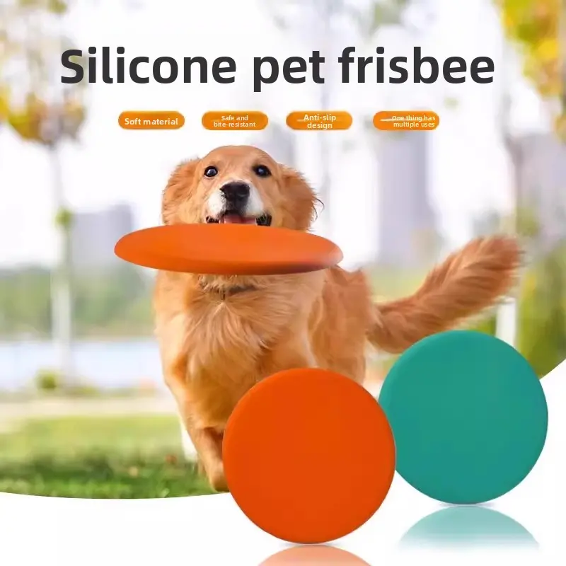 Floating Dog Frisbee Toy, Interactive Bite-Resistant Pet Toy for Training Retrieval, Suitable for Medium and Large Dogs such as Border Collies and Corgis