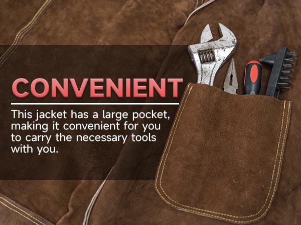 YESWELDER Heavy Duty Split Cowhide Leather Welding Jacket | Heat Flame Resistant Welder Coat for Men & Women | Work Safety Vest with Cotton Lining YESWELDER Heavy Duty Split Cowhide Leather Welding Jacket | Heat Flame Resistant Welder Coat for Men & Women | Work Safety Vest with Cotton Lining