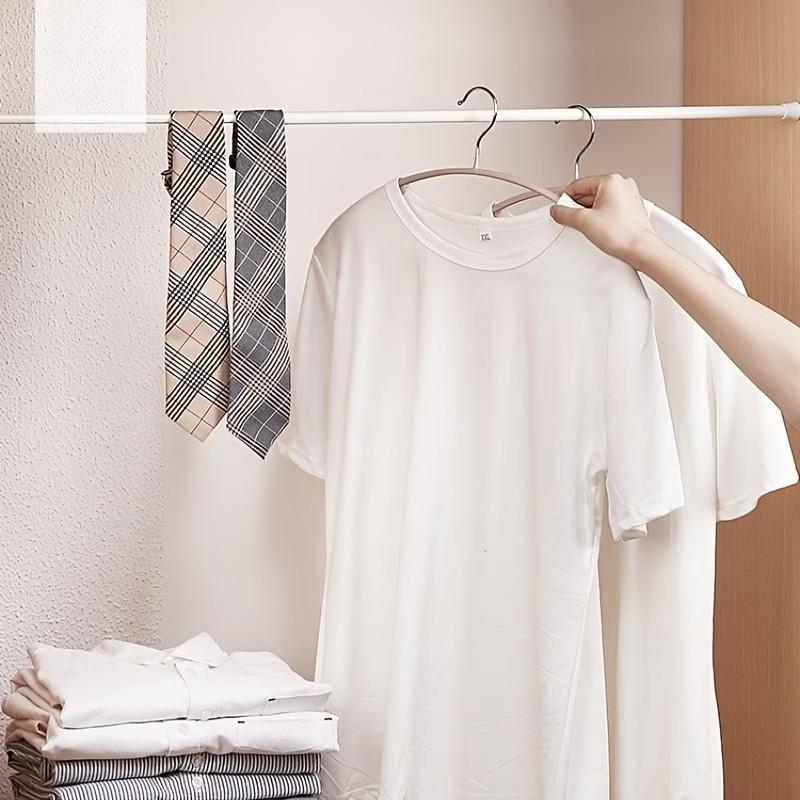 2 Pack No Drill Extendable Curtain Rod, Spring Tension Anti-Slip Adjustable Rod for Window, Bathroom, Wardrobe & Kitchen, Heavy Duty Multi-Use Organizer Rod