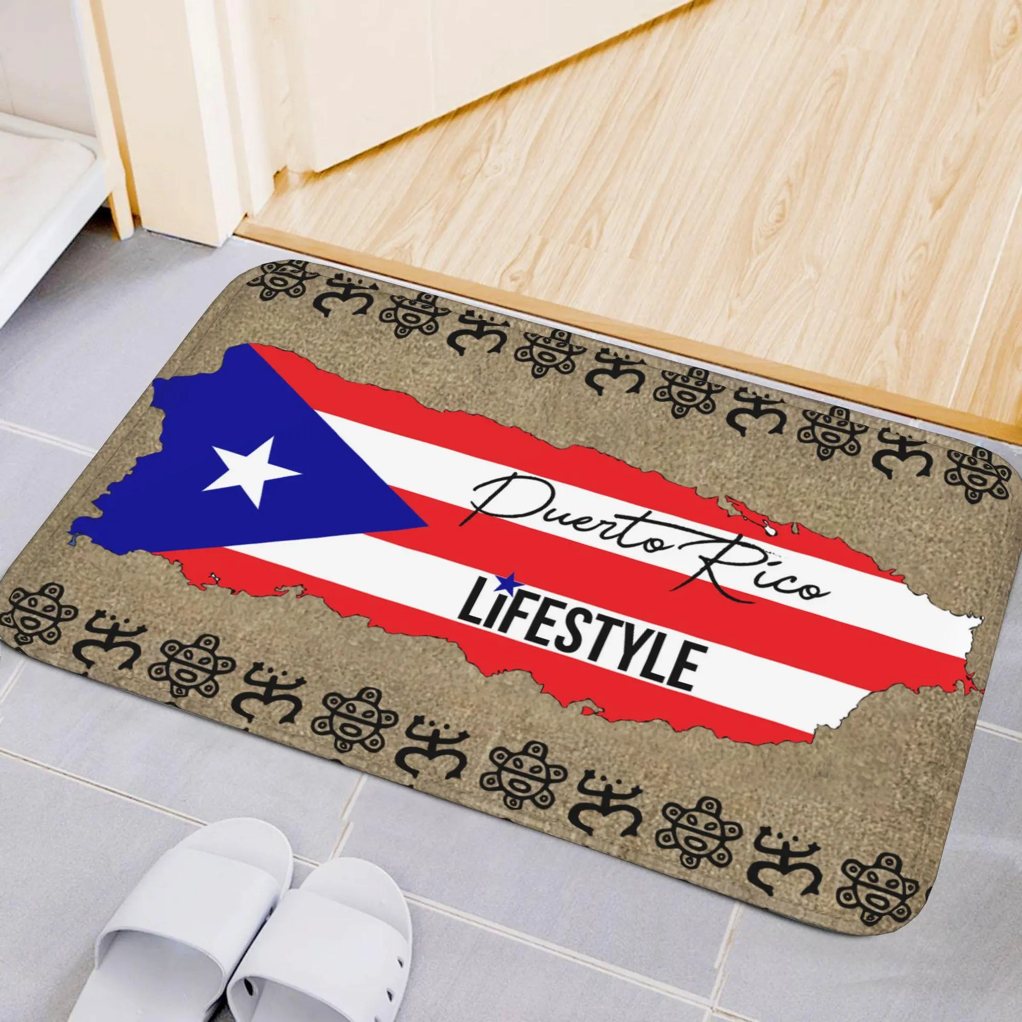 Spring Welcome Door-Mats Floral Coir Doormats - 30"x17"Non Slip Large Indoor Colorful Welcome Doormat for Entryway Outside Yard Home Decoration