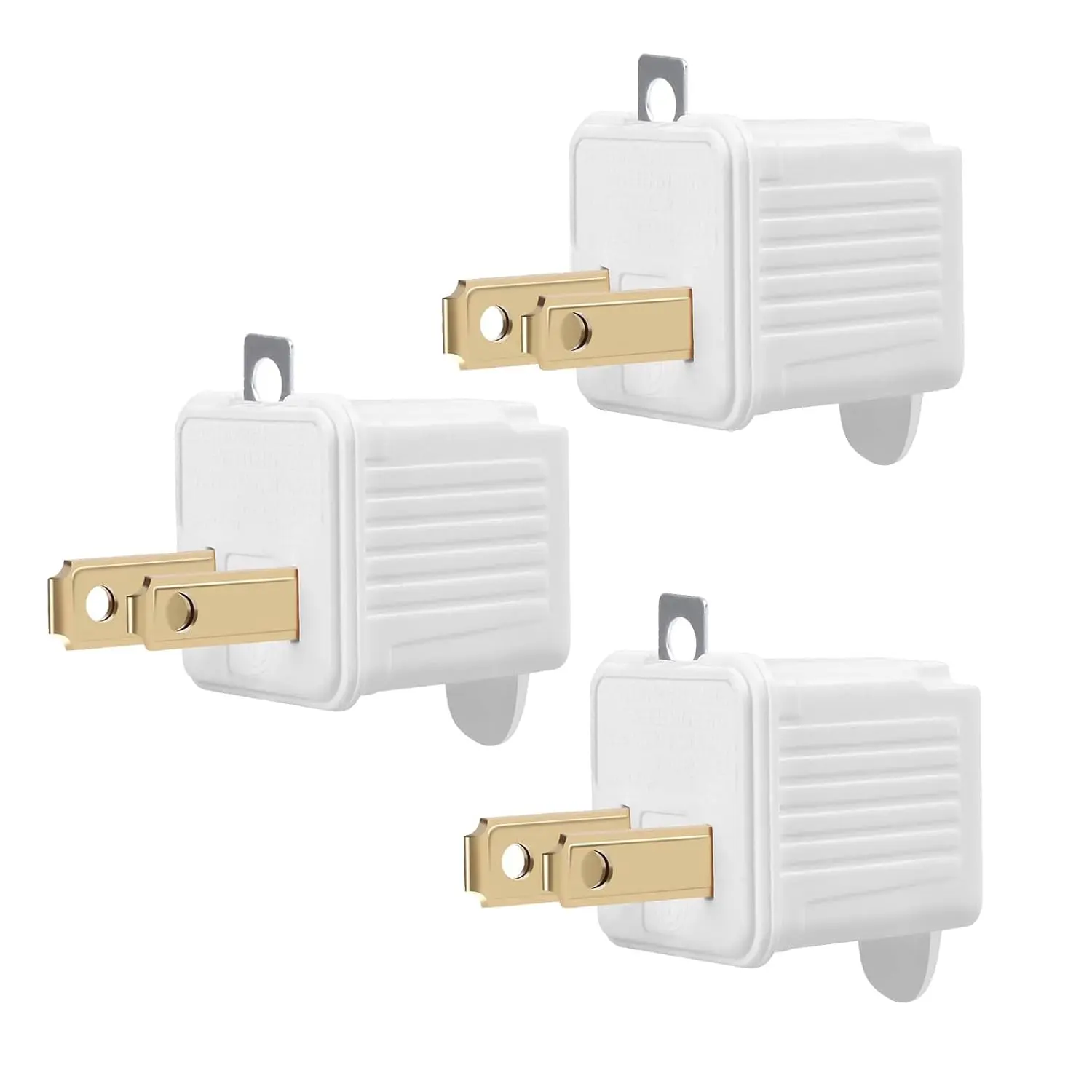 ETL-Certified 3-Pack Grounded 3-2 Prong Adapters, Grounding Converters That Converts Plugs for US Plug Sockets, Household & Workshop Electrical Appliances