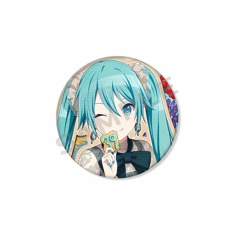 Kawaii Hatsune Button Pins Anime Cute Badges Handmade Round Brooches Lapel Pin Backpack Hat Accessories Miku Collectible Gifts