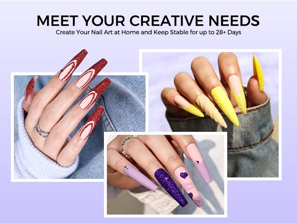 VANSISOS Acrylic Nail Master Kit | Complete Set with Nail Charms | Go Viral on TikTok with Salon-Worthy Nails in 10 Mins!