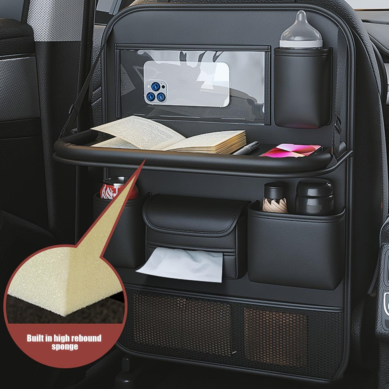 Car Accessories Folding Table for Car Seat Back Multi-functional Storage Box for Car Backseat