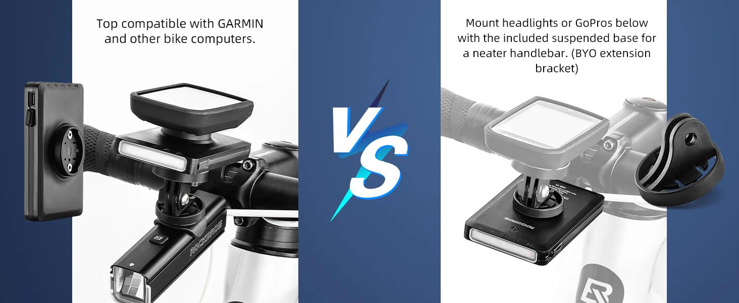 ROCKBROS Bike Light with Built-in Power Bank