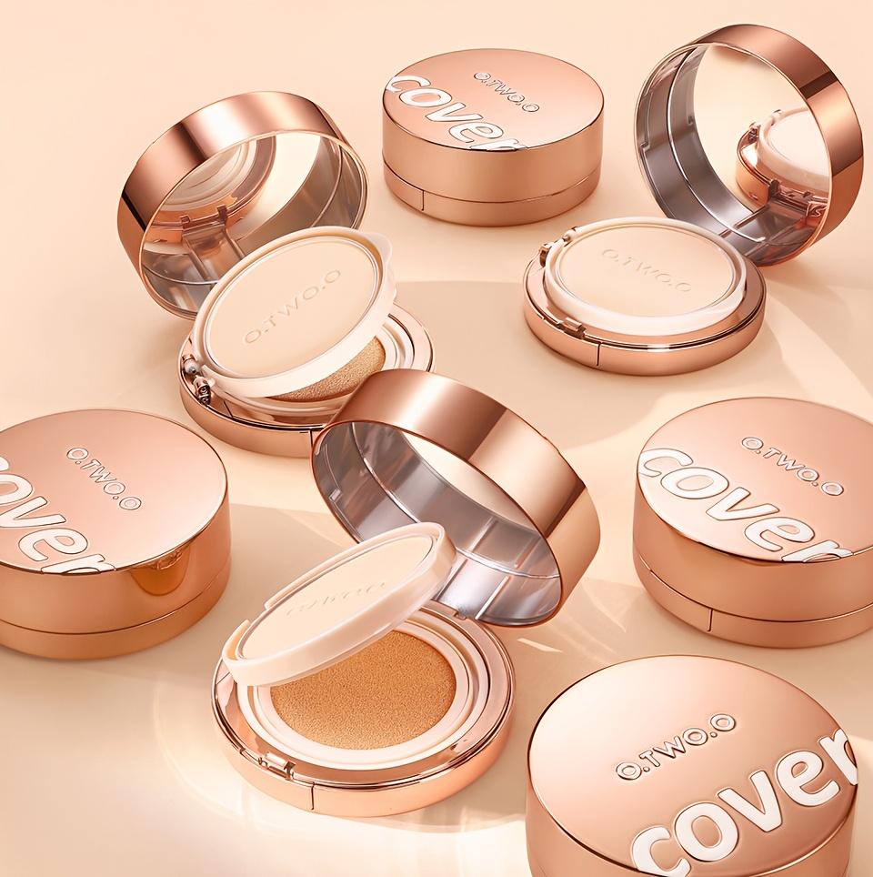 Cushion Foundation, 24-hour Two-in-one, Long-lasting, Oil-controlling, Matte, Soft-focus, Concealing, Makeup Powder Foundation, An Essential for Daily Use. Otwoo