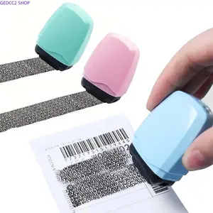Identity Protection Roller Stamp, Confidential Security Stamp for Blocking Personal Information, Privacy Guard Ink Roller for Mail, Labels, Bills & Home Office Documents