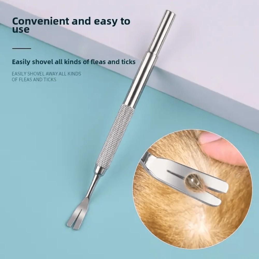 Stainless Steel Pet Grooming Kit, Flea Removal Comb Set, Portable Washable Pet Care Tools, Ideal for Long and Short Hair Cats and Dogs
