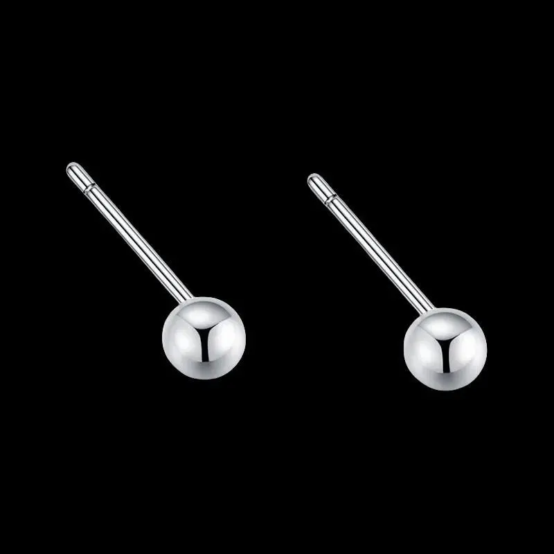 Women Simple Fashion Ball Stud Earrings