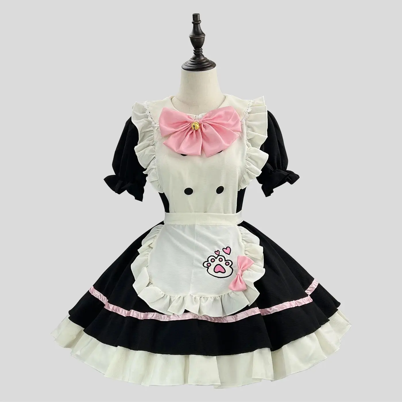 Black White Lolita Maid Costume Cosplay Costumes Cute Dress Sexy French Apron Uniform Cafe Maid Party Skirt Women's Clothing