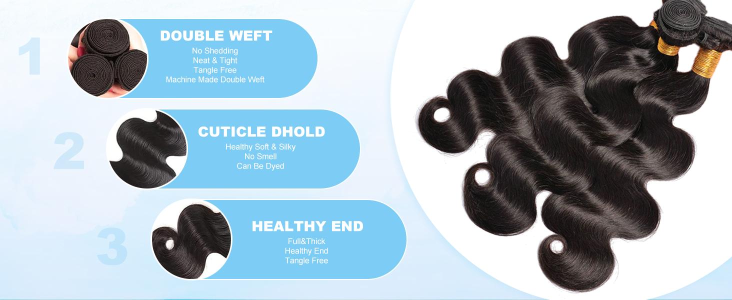 VIPbeauty 12A Body Wave 3 Bundles with 5×5 HD Lace Closure 100% Unprocessed Brazilian Virgin Body Wave Human Hair Wave Bundles with Closure Natural Color