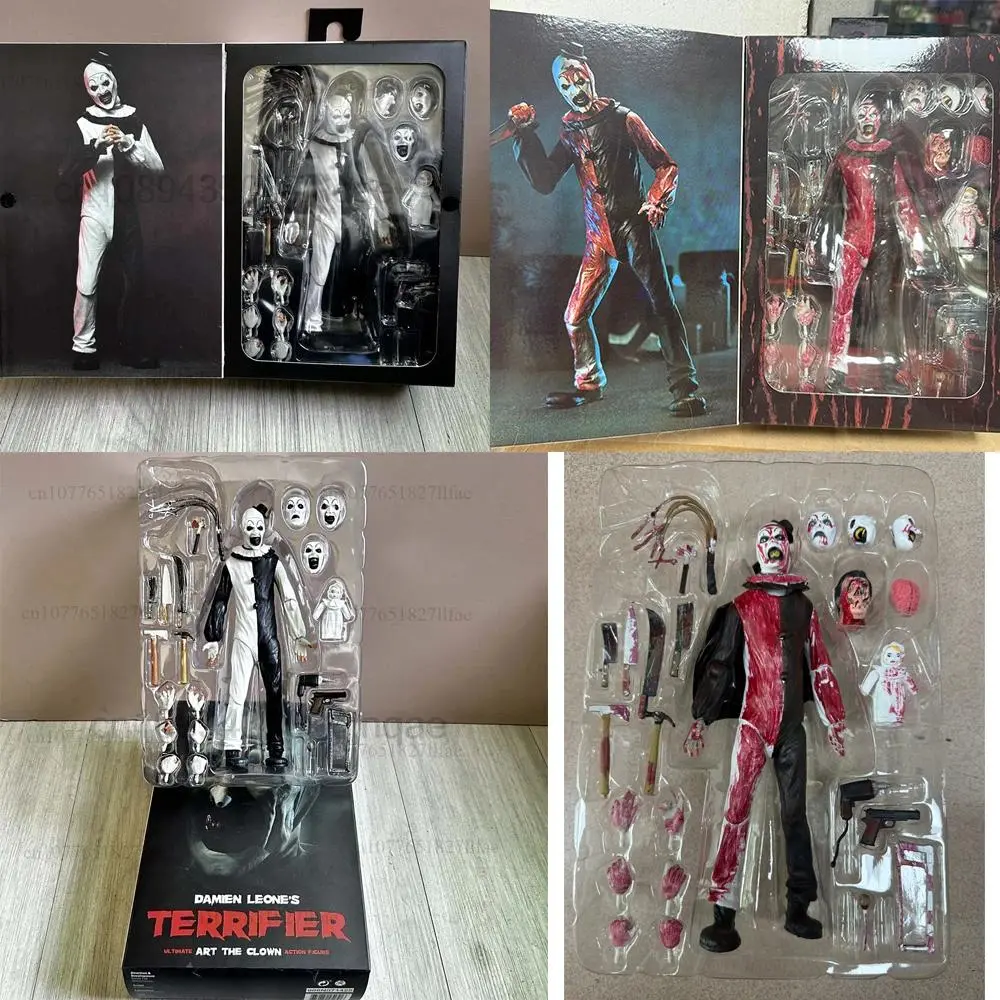 2026 New hot item  NECA Figure Art The Clown Figure BLOOD SOAKED Damien Leone's Terrifier Figurine Action Figure Model Toys Joint Movable Doll Gift