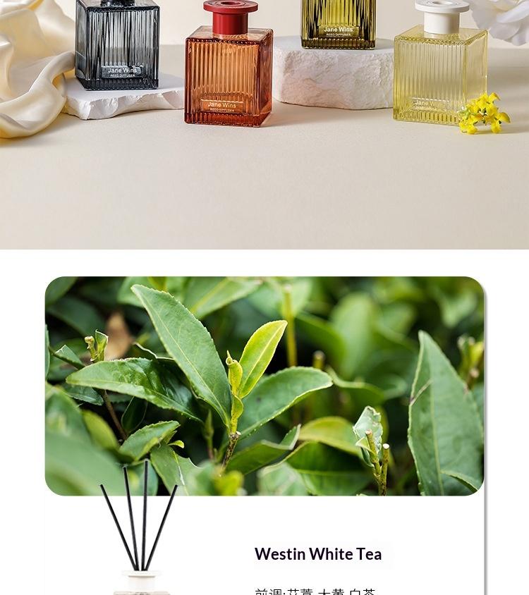 Creative Water Ripple Transparent Bottle Flameless Reed Diffuser Air Freshener Toilet Aroma