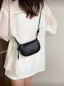 Litchi Grain Mini Handbag Women New Fashion Compact Daily Crossbody Casual Shoulder Bag Small Wallet Cross Body Purse