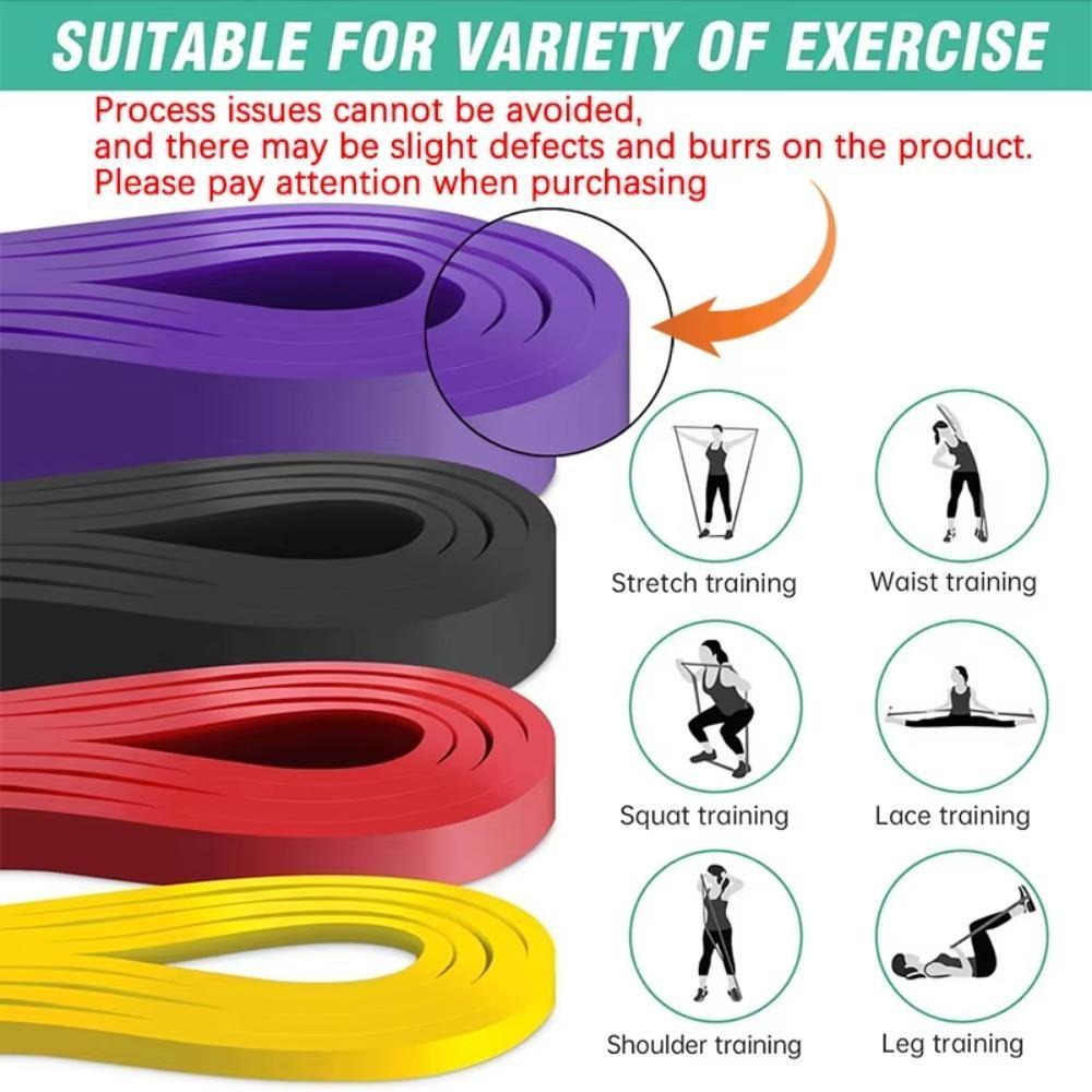 Latex Resistance Band Pull-Up Trainer, Home Gym Fitness Rubber Expander Ring, Strength Training Aid, Workout Equipment for Exercise