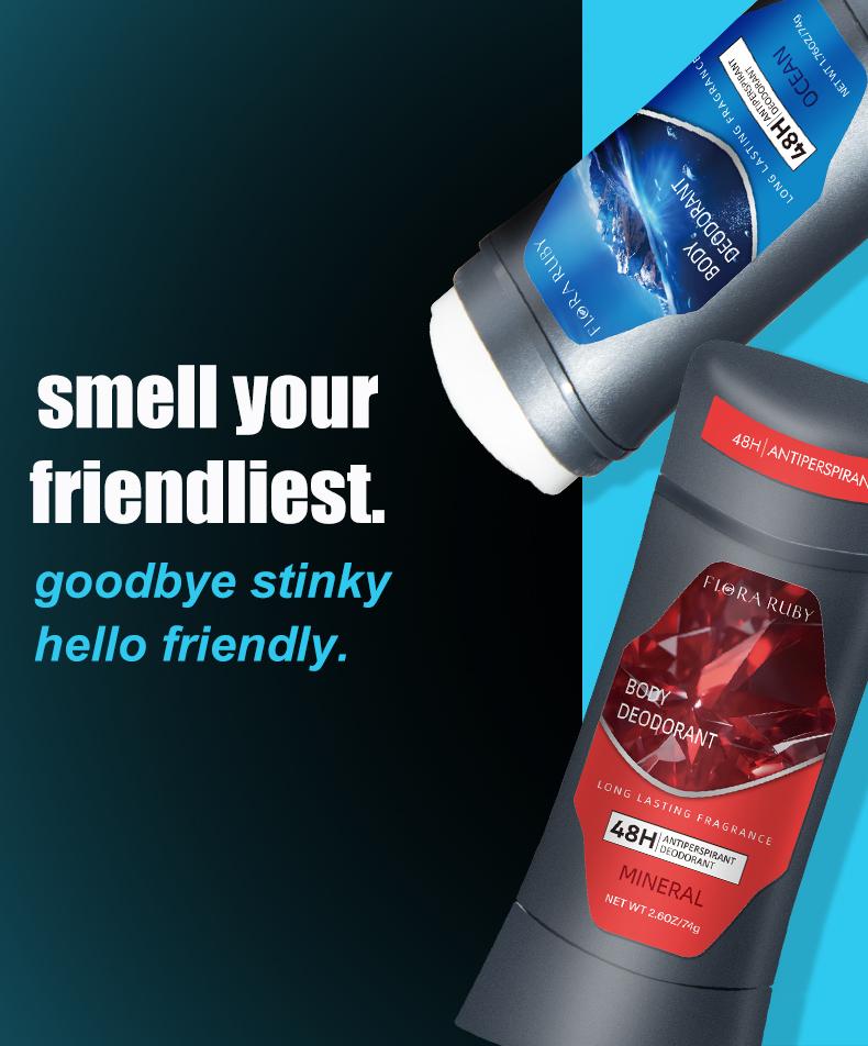 Stop Sweat & Odor for 48 Hours! 4-Pack Deodorant Set (Ocean, Sandalwood & More)