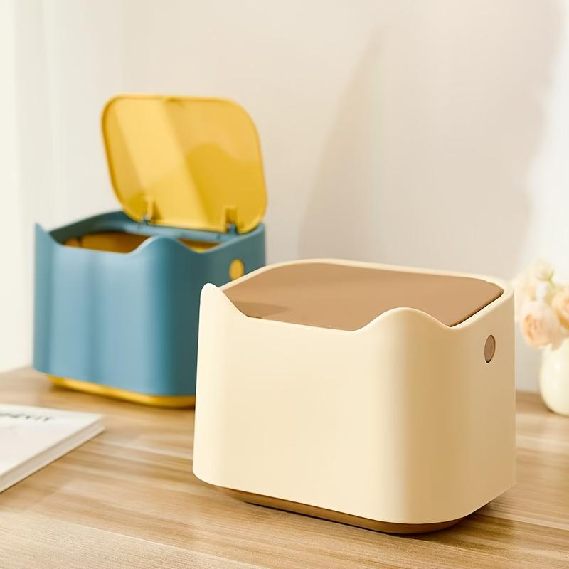 Automatic Cat Litter Trash Can with Odor Control Bags, Durable Plastic Pet Waste Bin for Indoor Cats, Easy Clean Replacement Bags Included