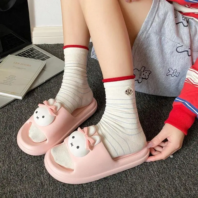 Miffy EVA Slippers for Women Comfortable Lightweight Summer Slides Non Slip Soft Sole Indoor Bedroom Essentials Kawaii Gift